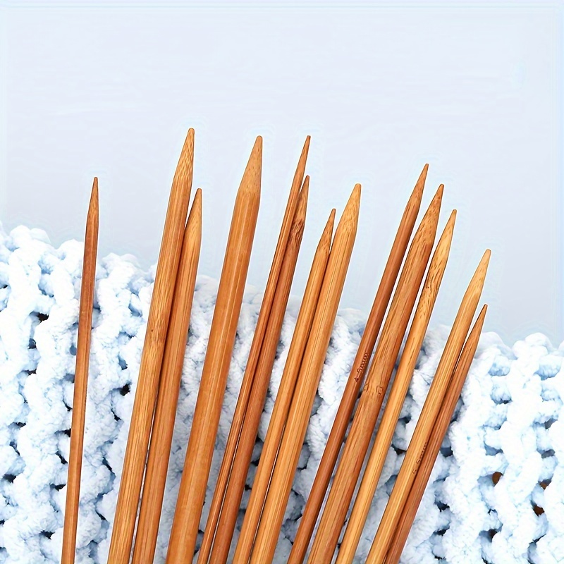 Bamboo Knitting Needles Crochet Needles Set Double - Temu