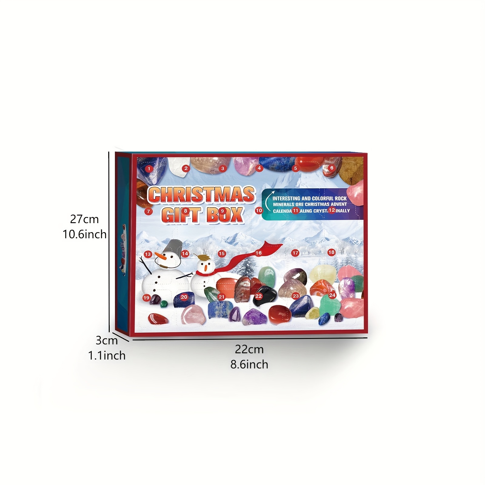 Christmas Advent Calendar Ore Blind Box 24 Natural Crystal - Temu