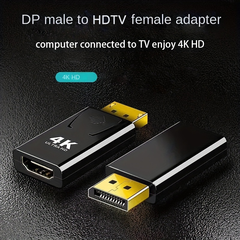 Adaptador Display Port Macho a HDMI Hembra Cable Convertidor de Vídeo HD  1080P