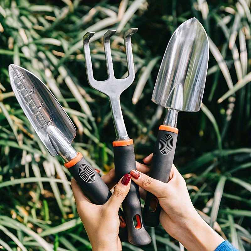 3pcs Set Di Attrezzi Da Giardinaggio In Acciaio Inossidabile Piccola Pala  Da Giardino Rastrello Forchetta E Paletta Migliori Giocattoli Da Esterno  Regalo Per Ragazzi E Ragazze - Temu Italy