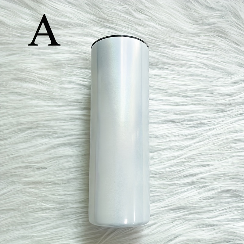 20 oz. Sublimation Glitter Stainless Steel Skinny Tumbler with Lid