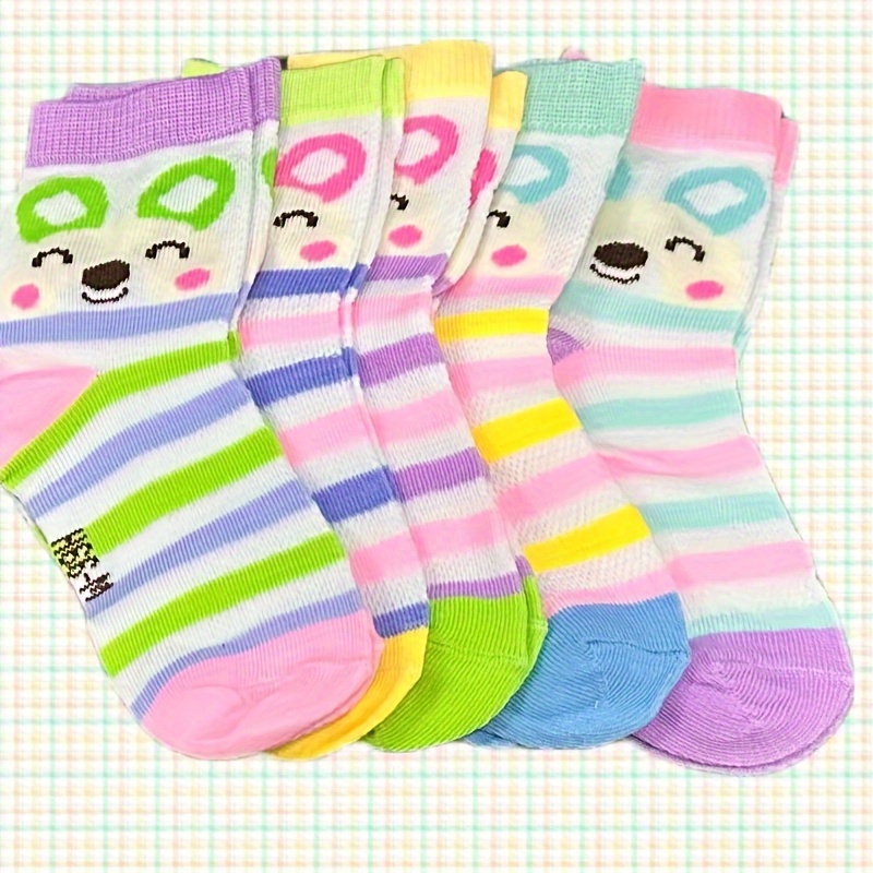 5 Pairs Of Spring And Summer Socks, Thin Socks, Boys And Girls Thin Socks