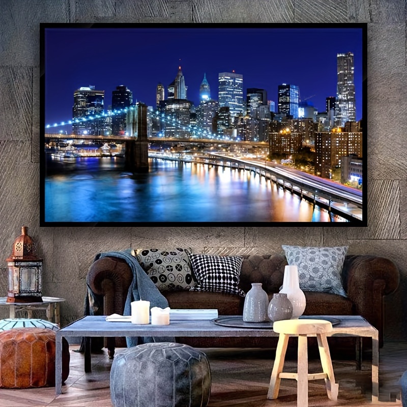 Canvas Poster Modern Art New York City Manhattan Canvas Wall Temu