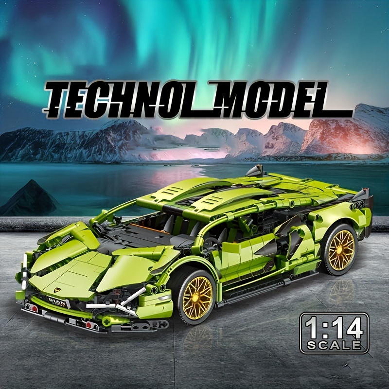 Tech MOC Lambo Terzo Millennio Sports Car Bricks Toys
