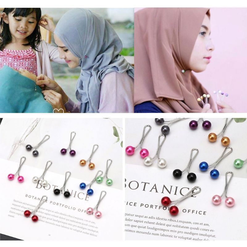 Fashion Jewelry Muslim Women Hijab Pins Needle Scarf Shawls Clips