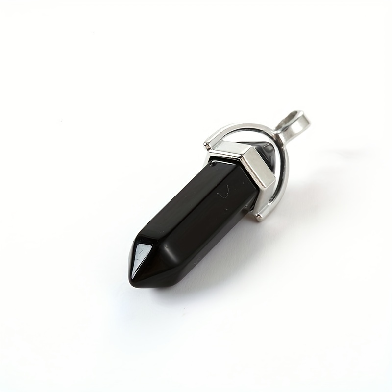 Double Pointed Hexagonal Column Pendant for Necklace