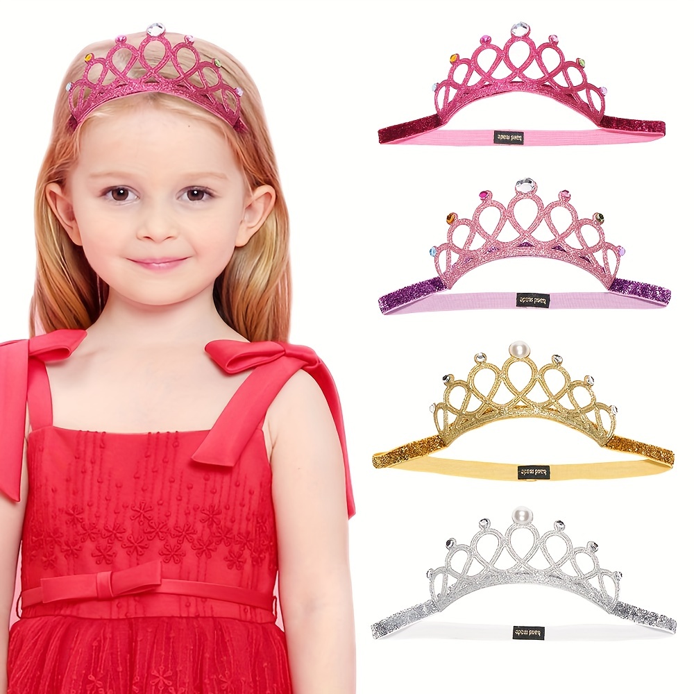 1 Pcs Chapeau Décorations d'anniversaire pour fille Cadeaux Crown Party  Princesse Enfants Accessoires de cheveux