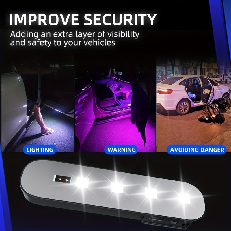 Car Interior Door Welcome Light Led Safety Opening Warning - Temu