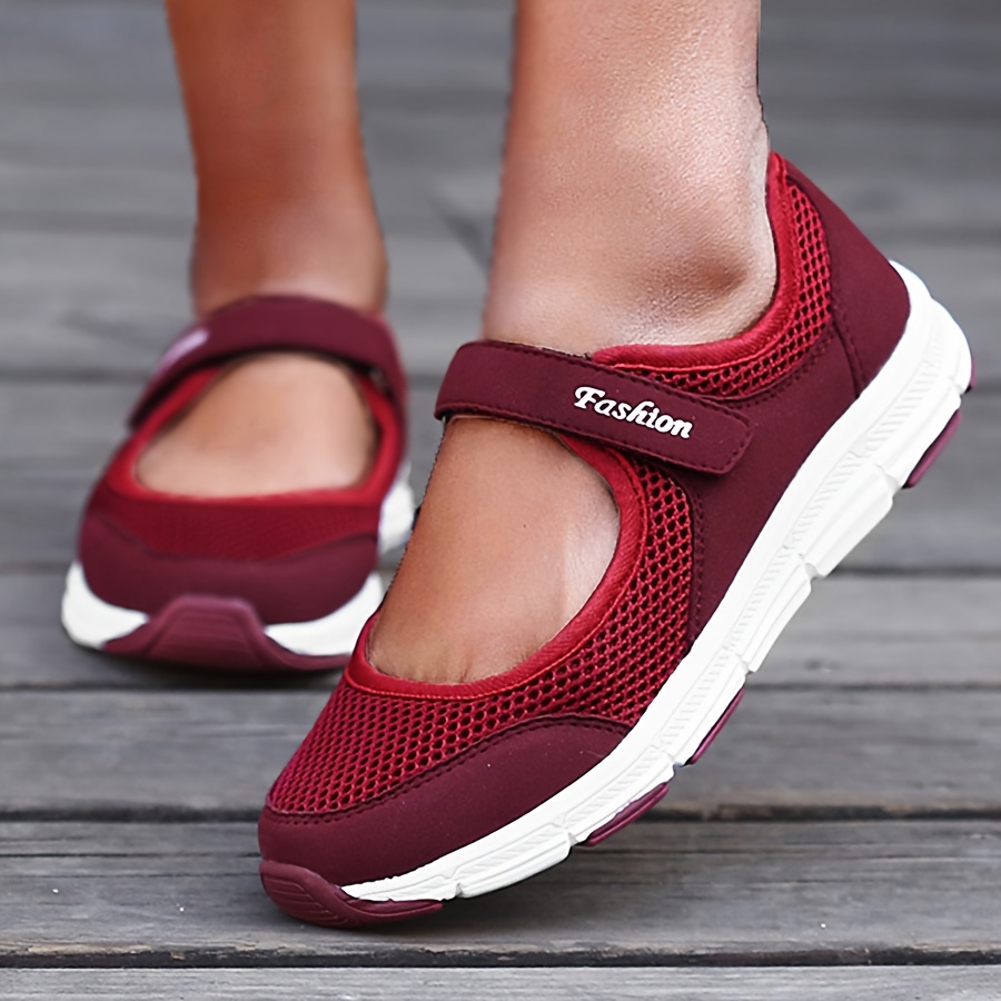 Women Casual Shoes Fashion Breathable Walking Mesh Flat Shoes Gym Sneakers