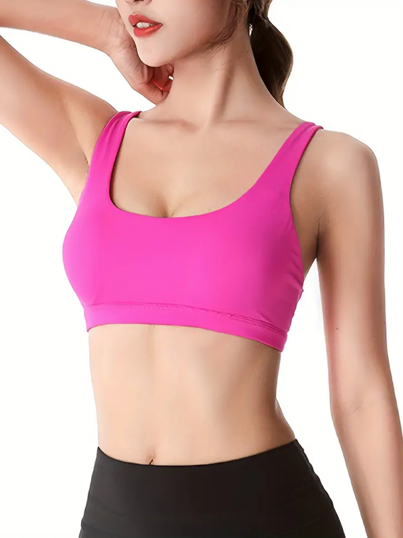 Back Cross Strap Sports Bra Without Steel Ring, Shockproof Fitness Yoga  Vest, Sports Underwear For Women - Sports & Outdoors - Temu
