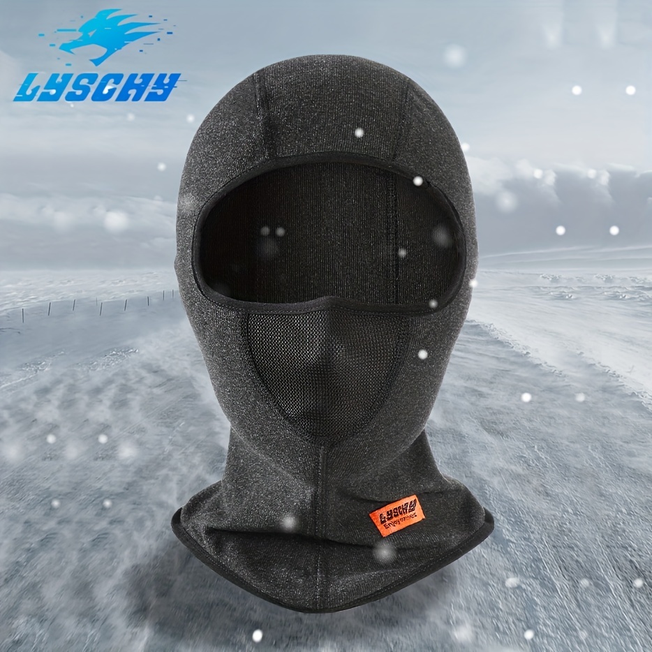 Winter Motorcycle Face Mask Fleece Thermal Balaclava Windproof Keep Warm  Moto Riding Face Shield Breathable Outdoor Cycling Sports Masks