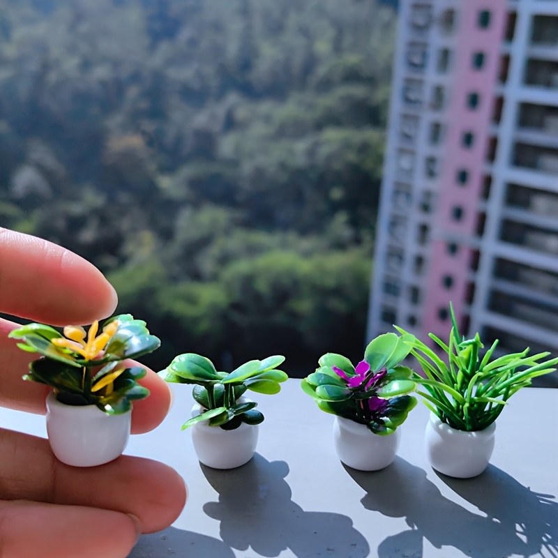 Maison de poupée Miniature plante verte en pot, Simulation d'arbre