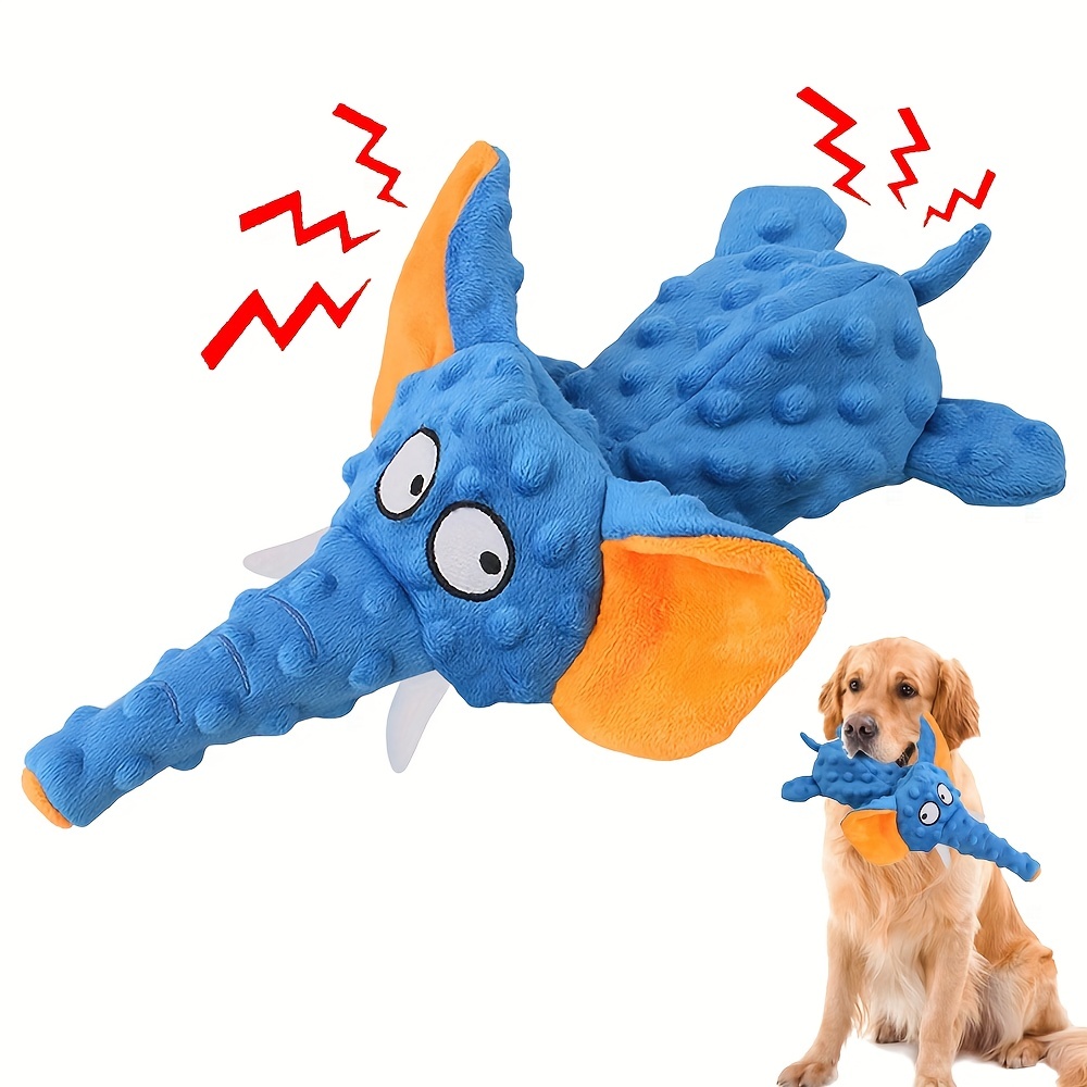 iFur Squeaky Dog Toys with Crinkle Paper, Interactive Carrot Plush Dog Chew  Toys for Training Teeth-Cleaning and Entertaining, Tough Durable Dog Chew