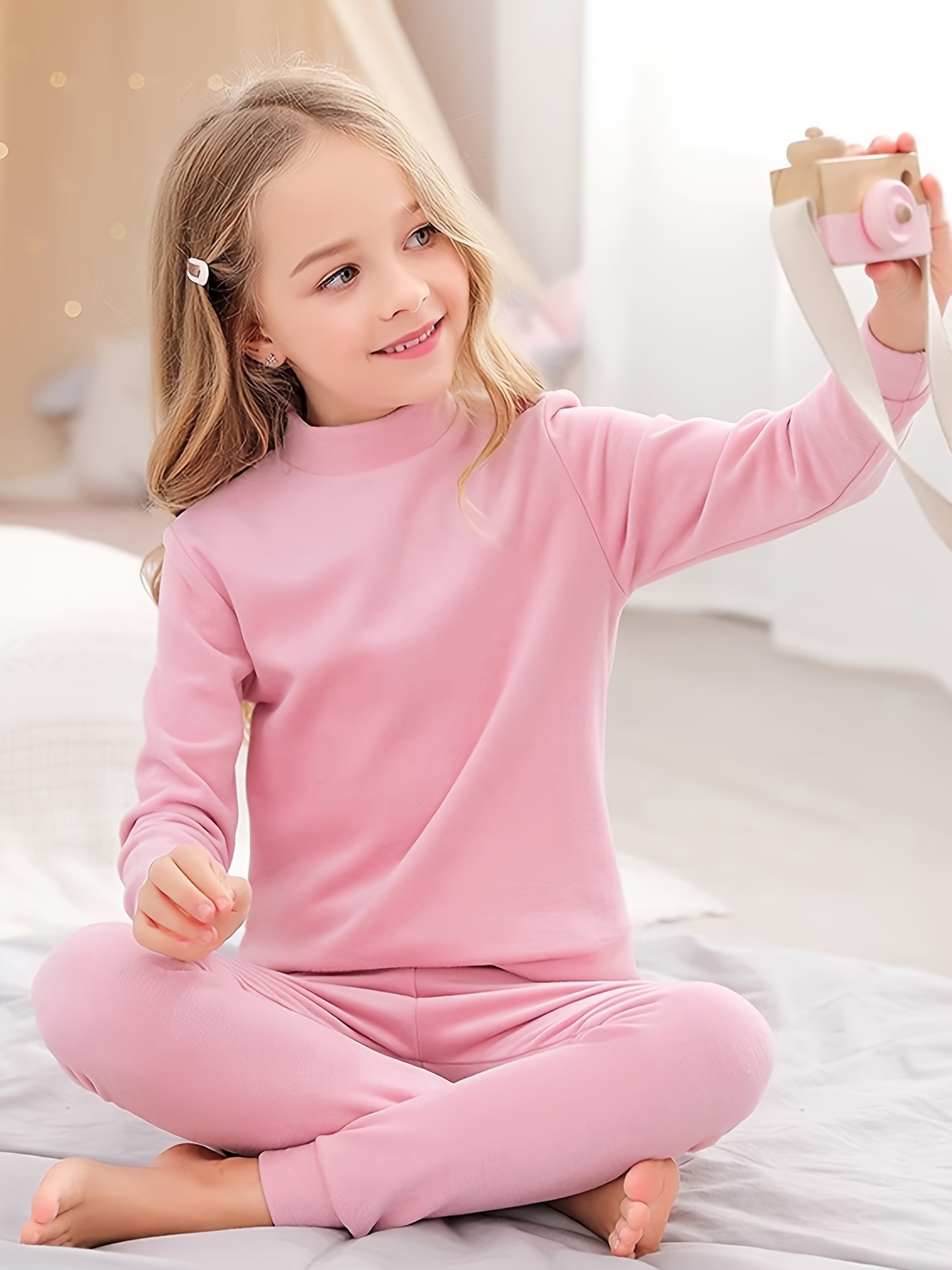 Toddler Kid's Thermal Underwear Girls Warm Underwear Soft - Temu United  Kingdom