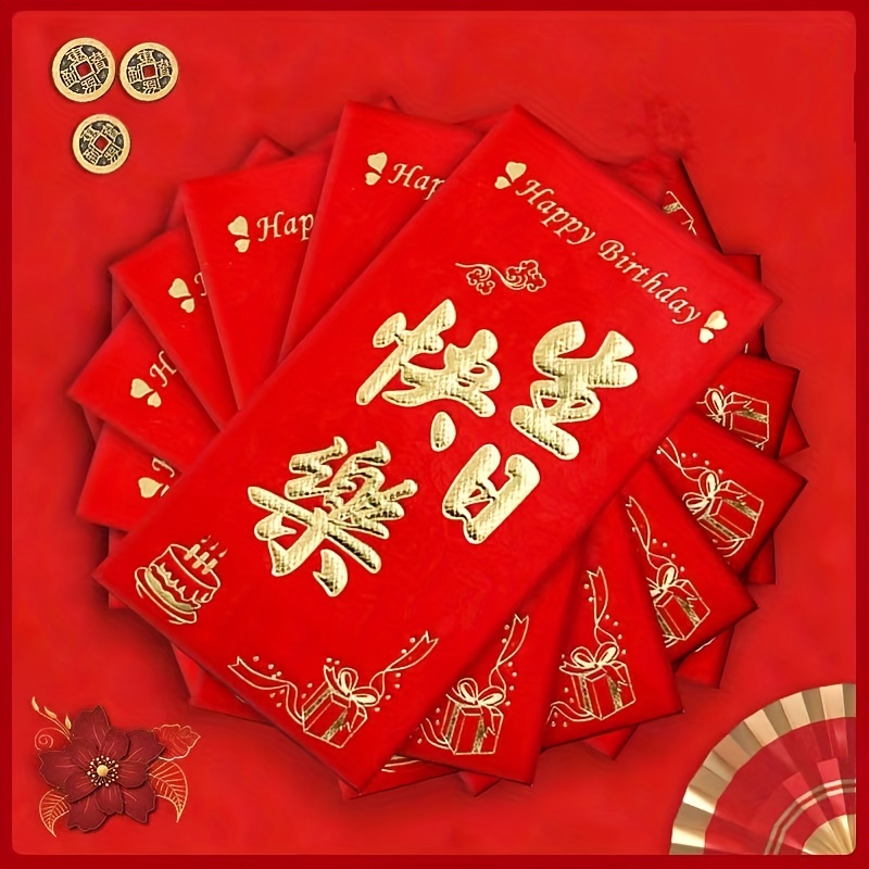 Chinese Red Envelopes New Year Lucky Money Envelope, Lovely Red