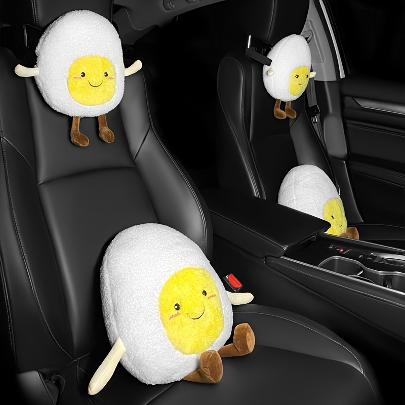 Cartoon Car Neck Pillow Car Headrest Pillow Soft Car Seat Pillow