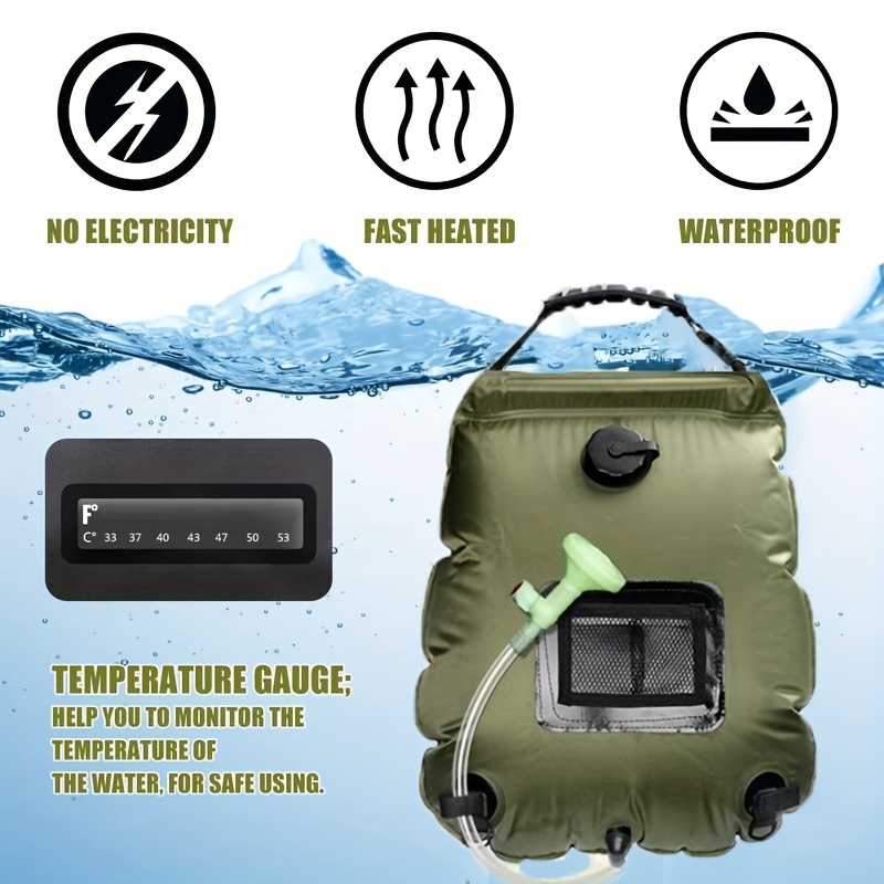 20L extérieur solaire sac d'eau camping randonnée douche sac de stockage d' eau portable pliant mountaineering bain bag