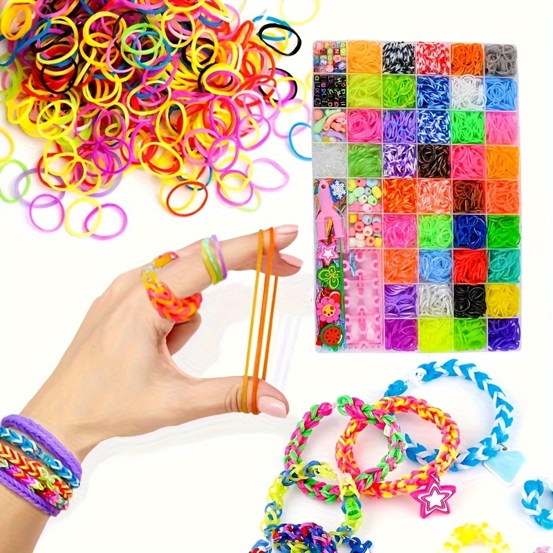 Diy Multi functional Color Rubber Band Rainbow Rubber Band - Temu