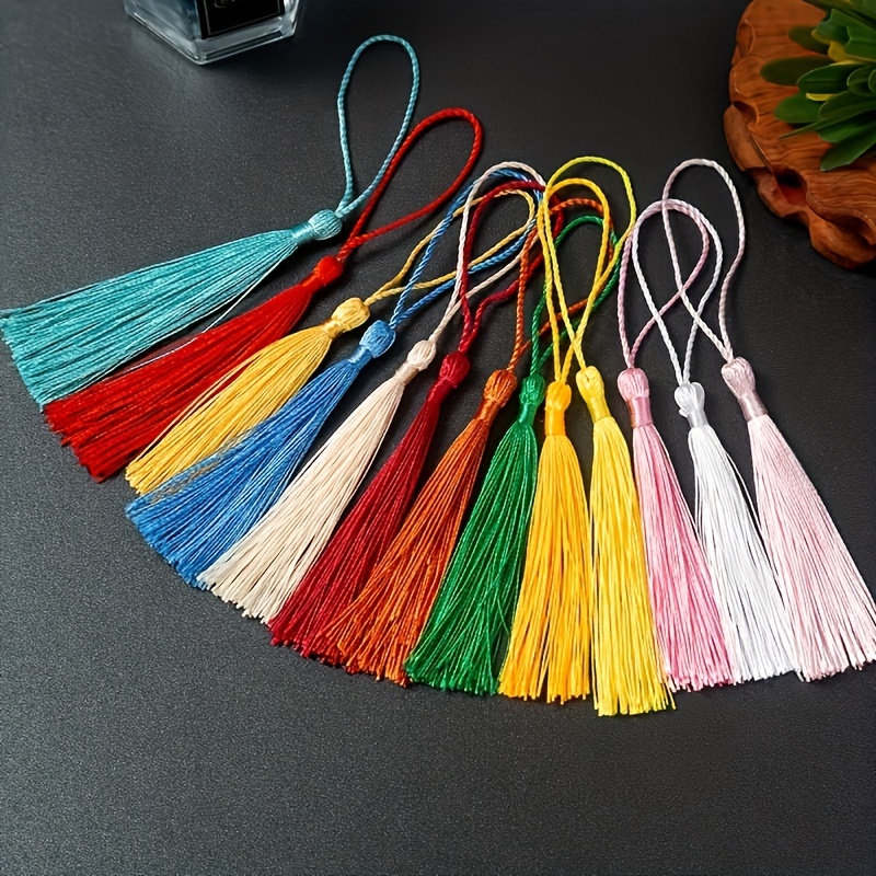 100pcs Natural Jute Style Tassels Decorative Burlap Rope Tassels Boho  Sewing Tassels For Crafts DIY Tassel Garland Wood Beads Christmas Wedding  Party