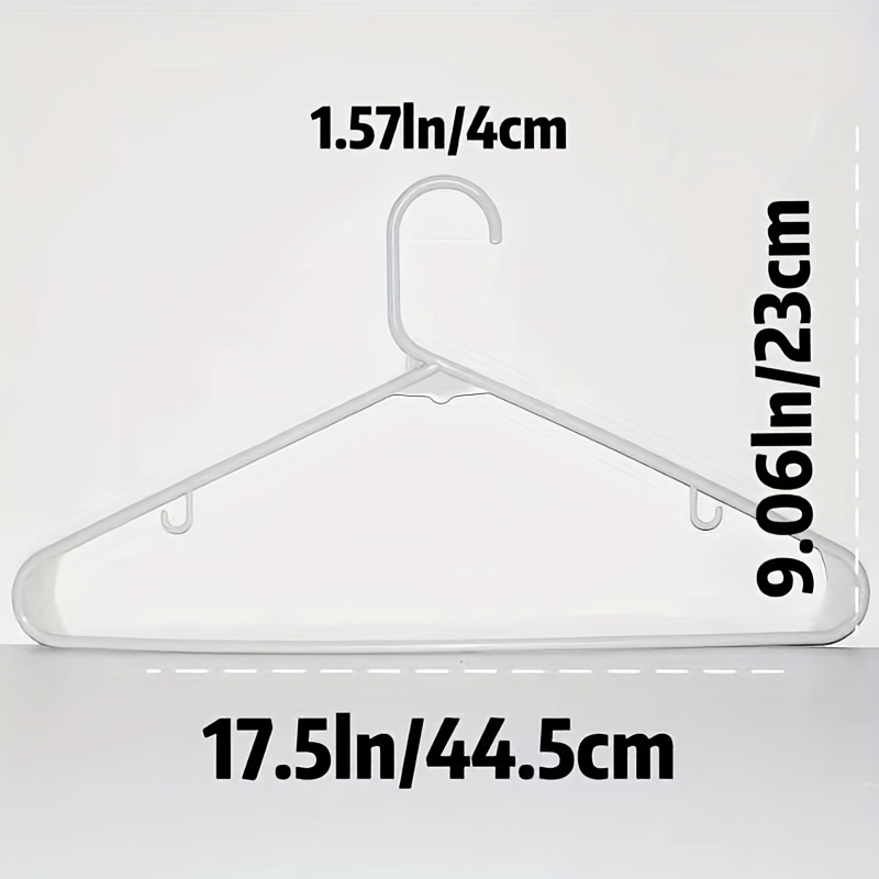 Plastic Clothes Hangers With Hooks Wet And Dry Coat Hanger - Temu