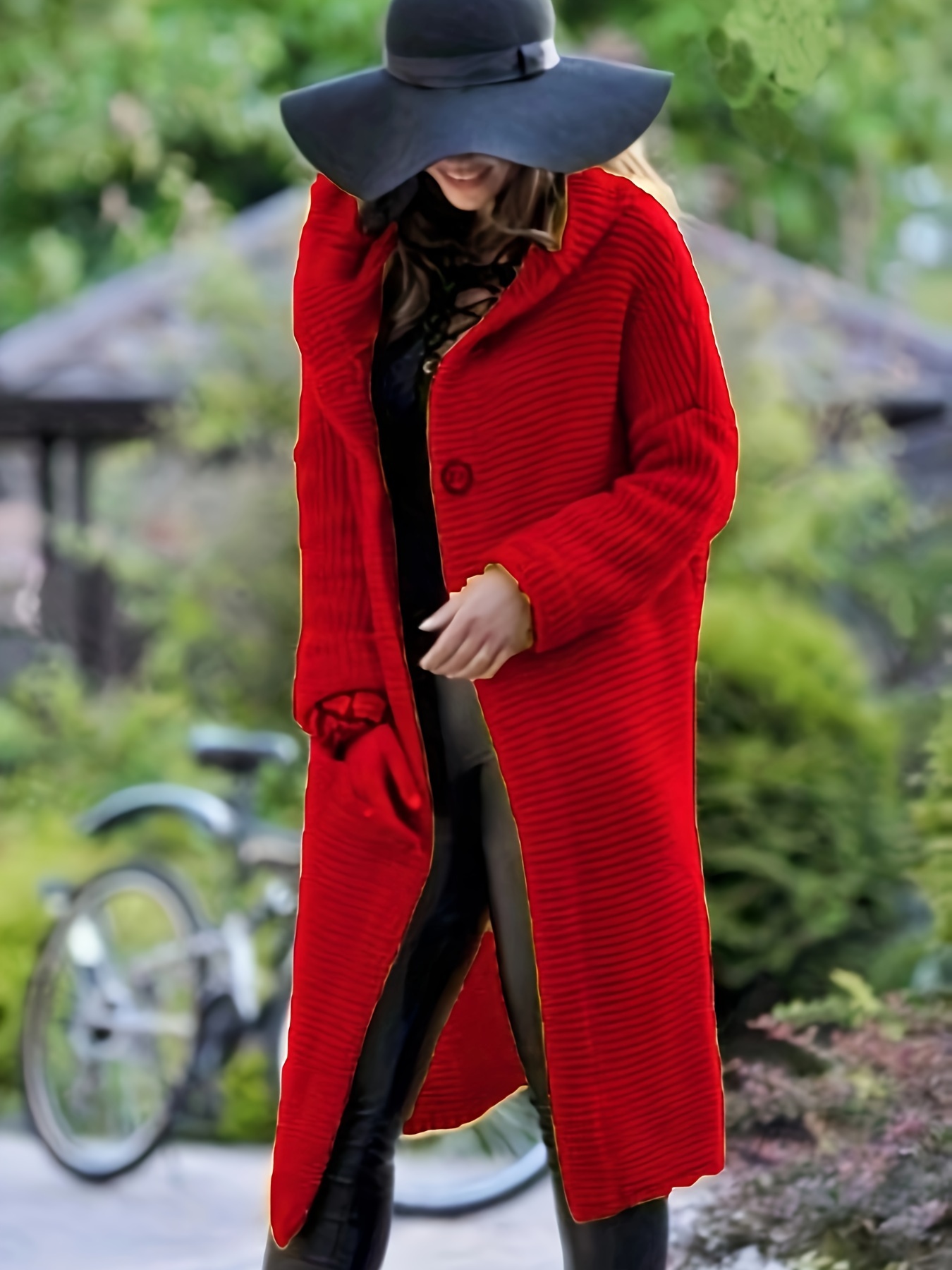 Elegant Hooded Cardigan