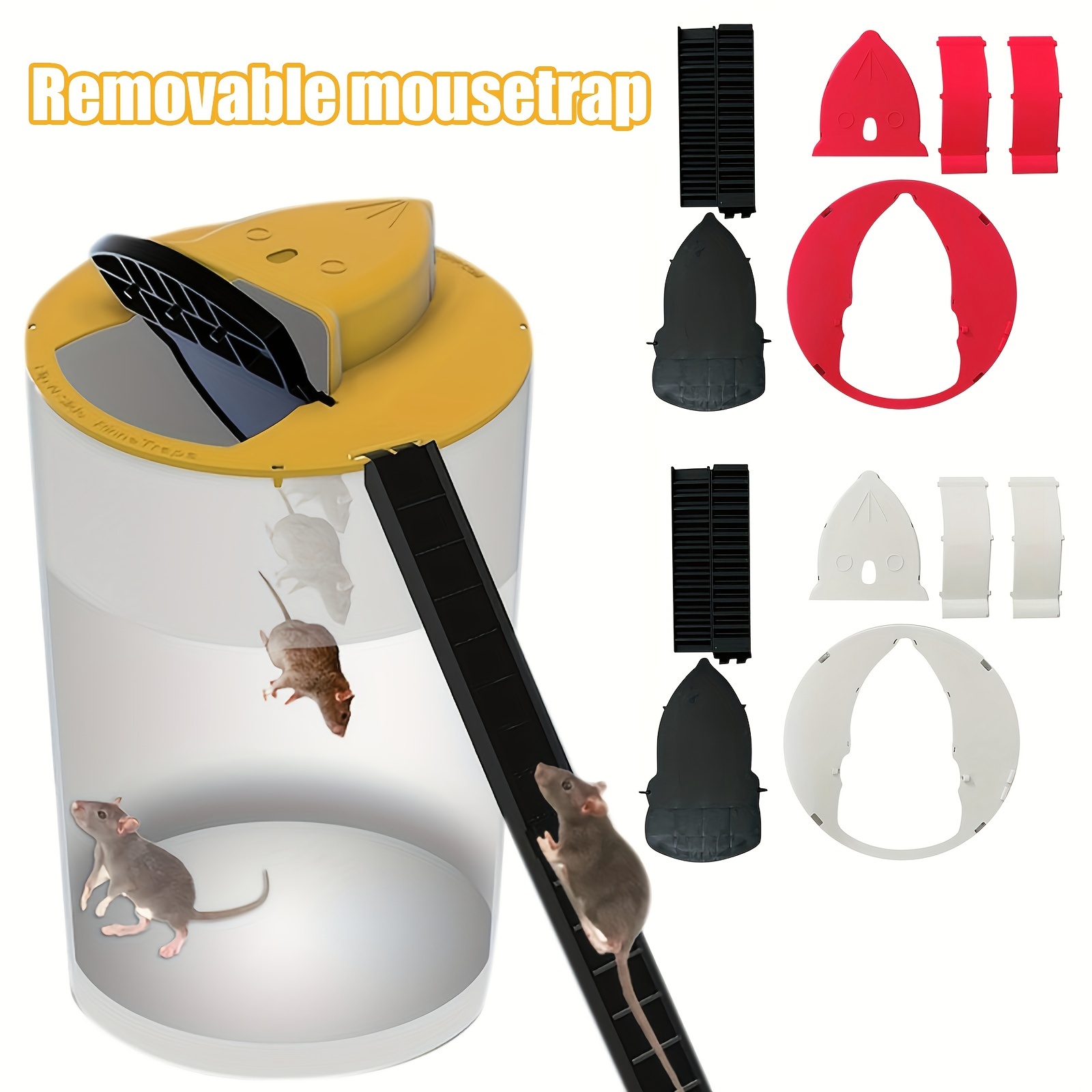  Mouse Trap Bucket Lid Mouse Traps Indoor for Home Mice