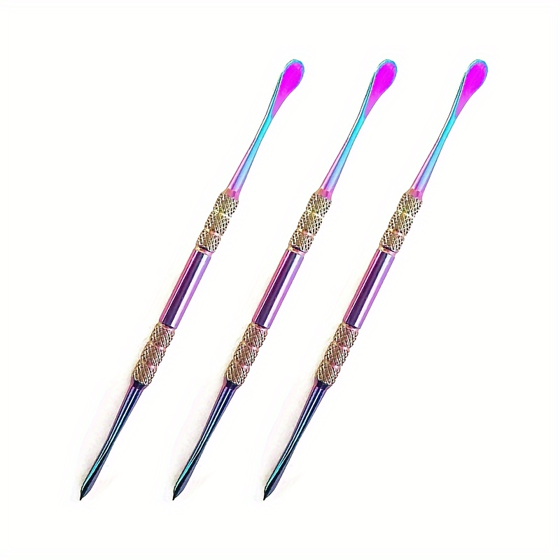 1pc Wax Carving Tool, Rainbow Carving Tool DAB Tool, Double-ended Stainless  Steel Design And Clear Box Clay Wax Carving Tool For Jewelry Detail Modeli