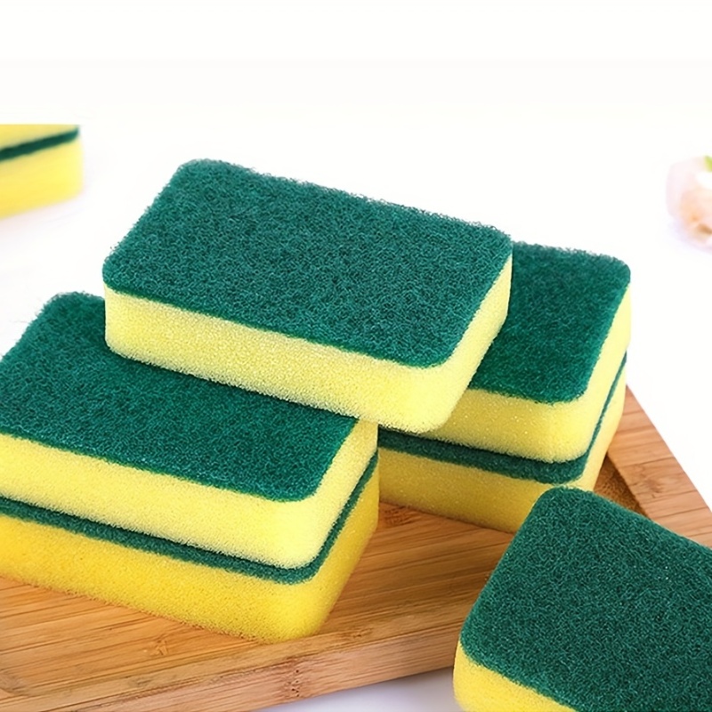 2pcs Automatic Liquid Kitchen Cleaning Brush,Dish & Pot Cleaning Sponge  With Handle,Removable Reusable Dishwashing Tool, Sponge Wipes.