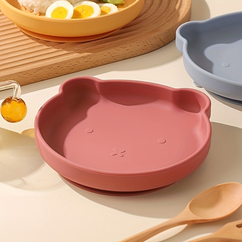 Silicone Baby Plate With Suction Plate For Babies - Temu
