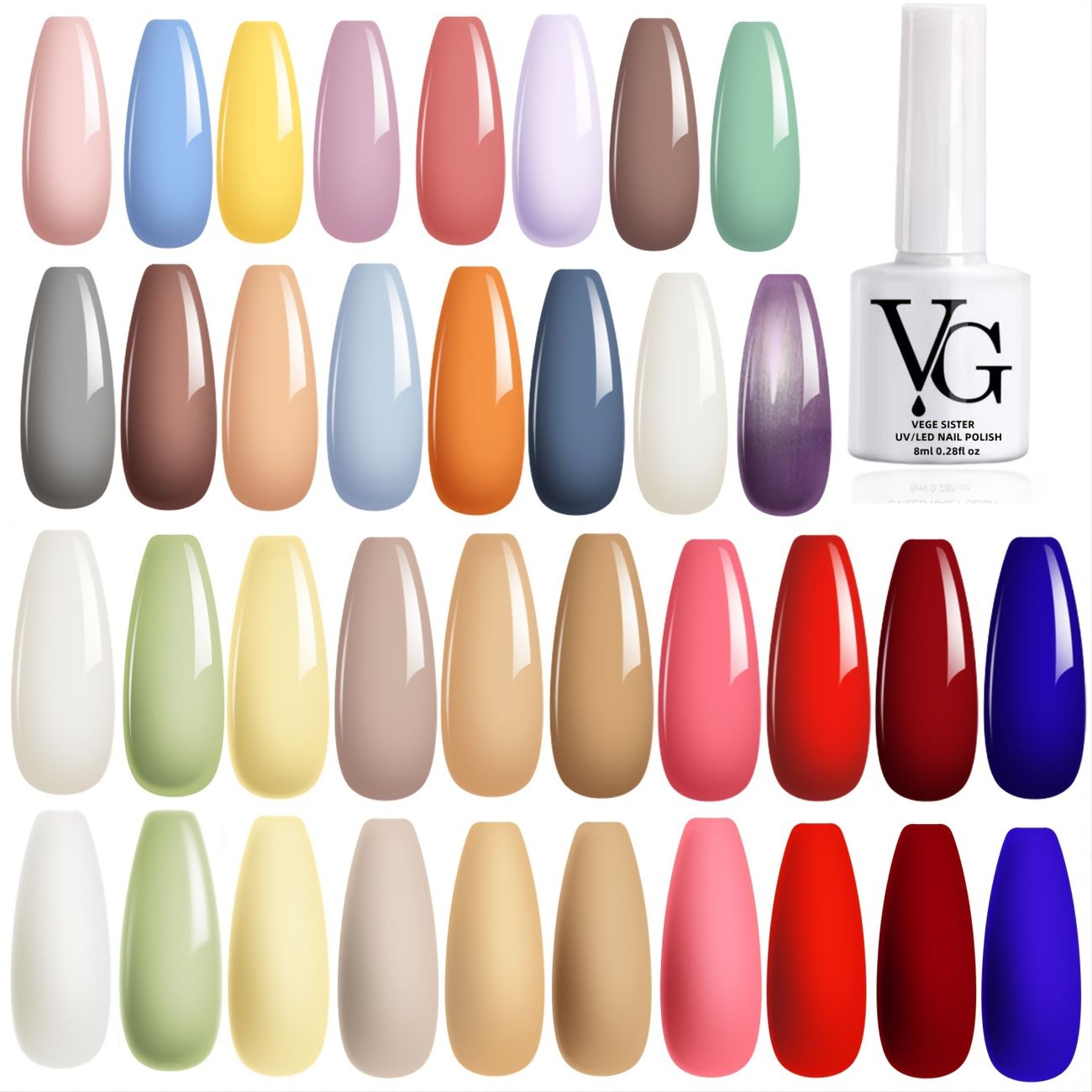 Nail Polish Gel Solid Pure Colors Yellow Blue Brown Purple Gel Nail Polish  Uv Gel Nail Salon Or Home Use Manicure Tools Christmas Beauty - Beauty &  Personal Care - Temu