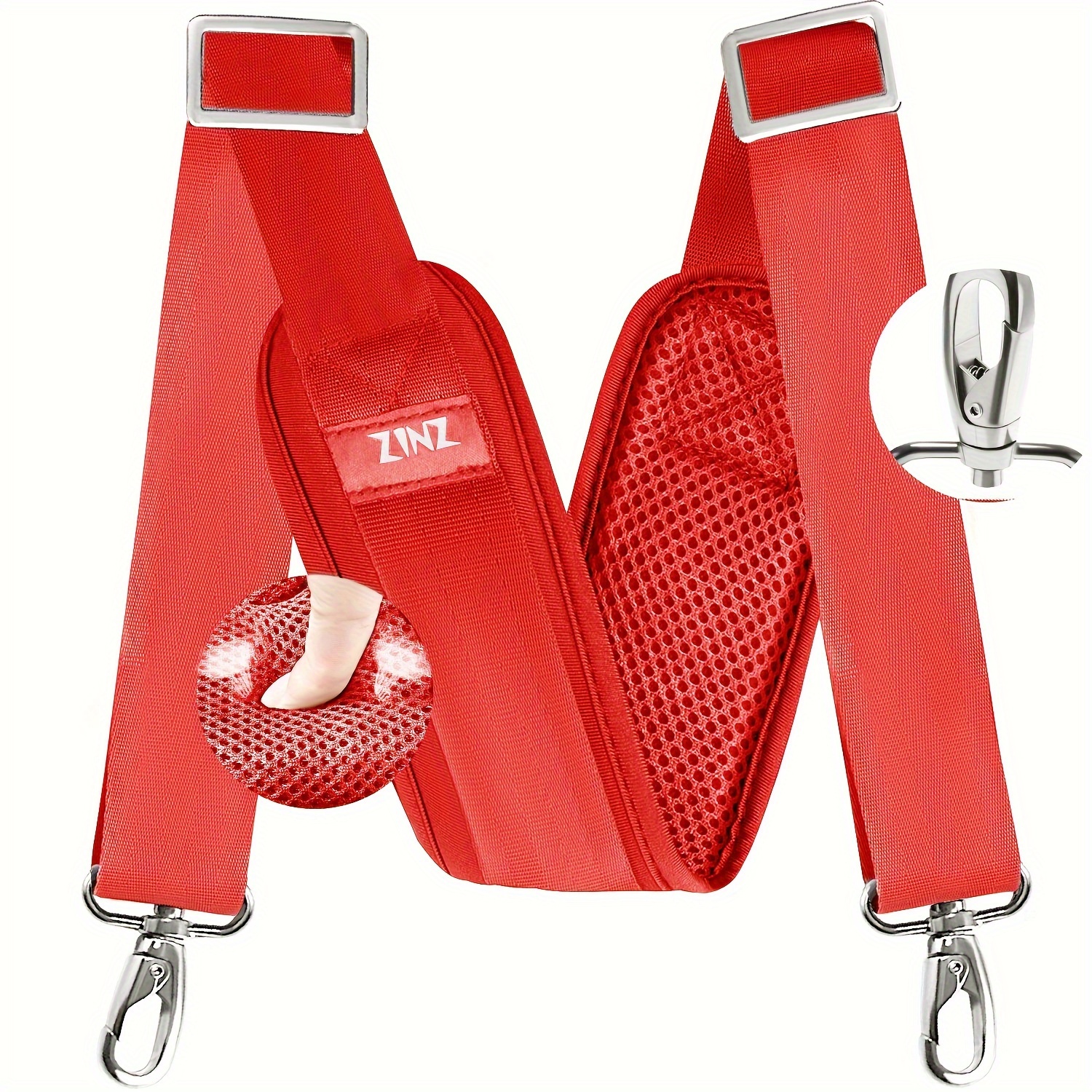 Thick Shoulder Strap Replacement for Bag, Double Buckle, Universal Fit