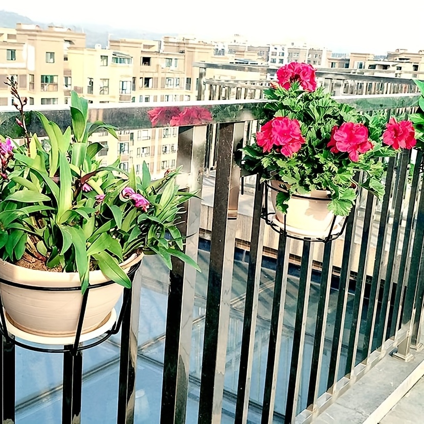 TENMEDARY Pot de fleurs, à suspendre, en métal, convient à l’extérieur et  l’intérieur, à la terrasse et au balcon, pour plantes succulentes,  aériennes