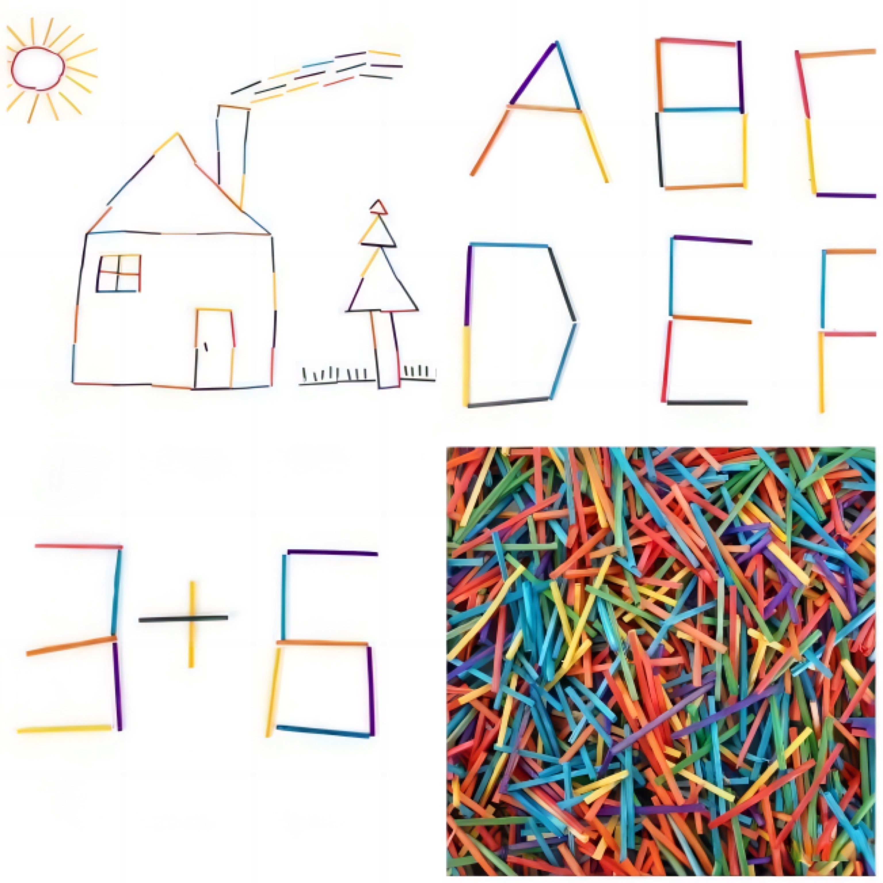 1000pcs Colorful Wooden Match Sticks DIY Handmade Sticks Children's Match  Sticks And Students Small Wooden Sticks Counting Sticks, For Model And Craft