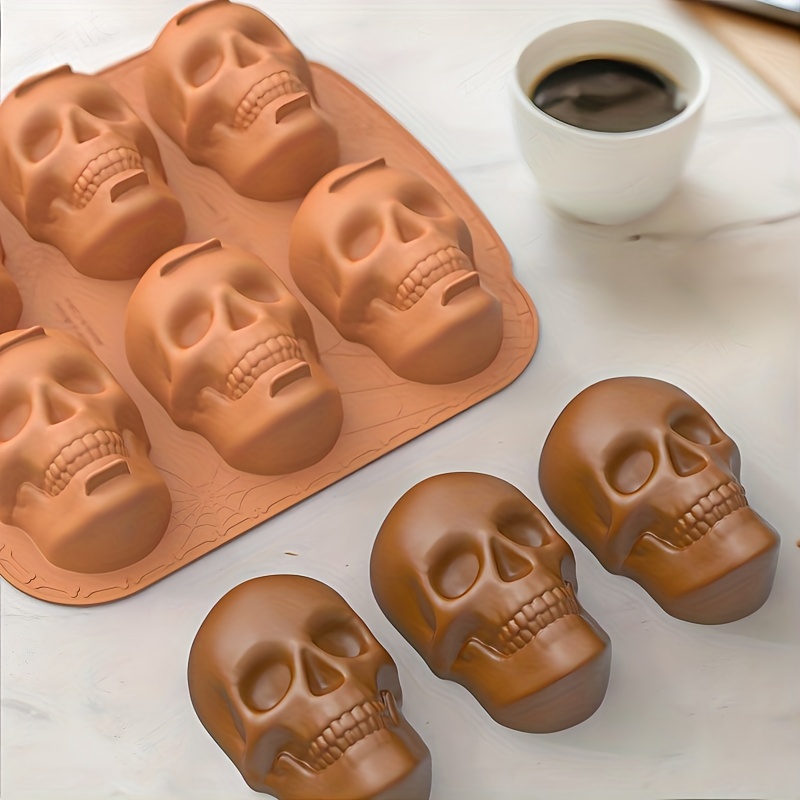 Silicone Skull Mold Baking