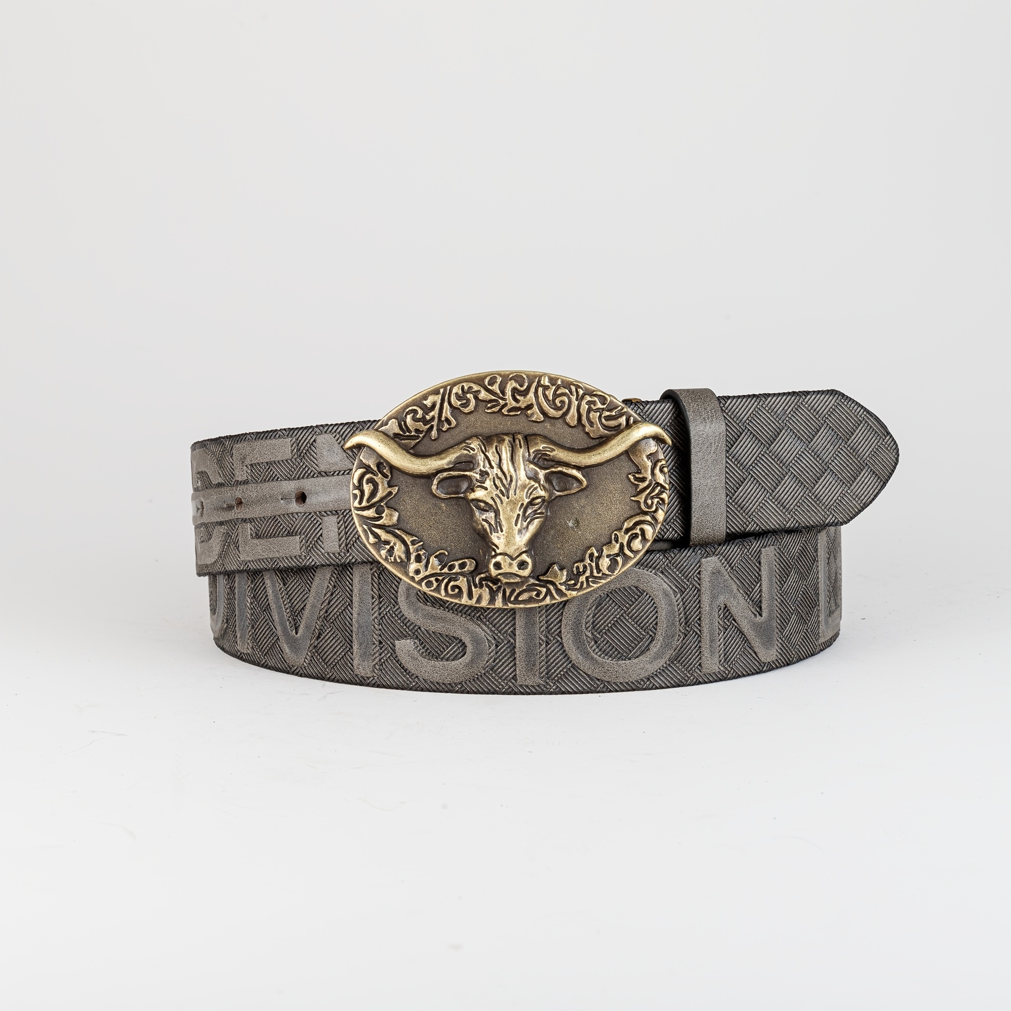 Retro Bull Head Buckle Belt For Men Denim Jeans Casual Daily Accessory