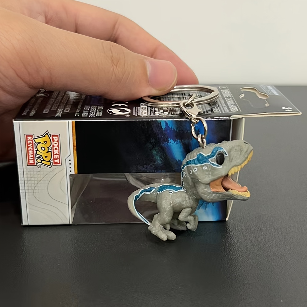 Funko Keychain Jurassic World Action Figure Blue Velociraptor