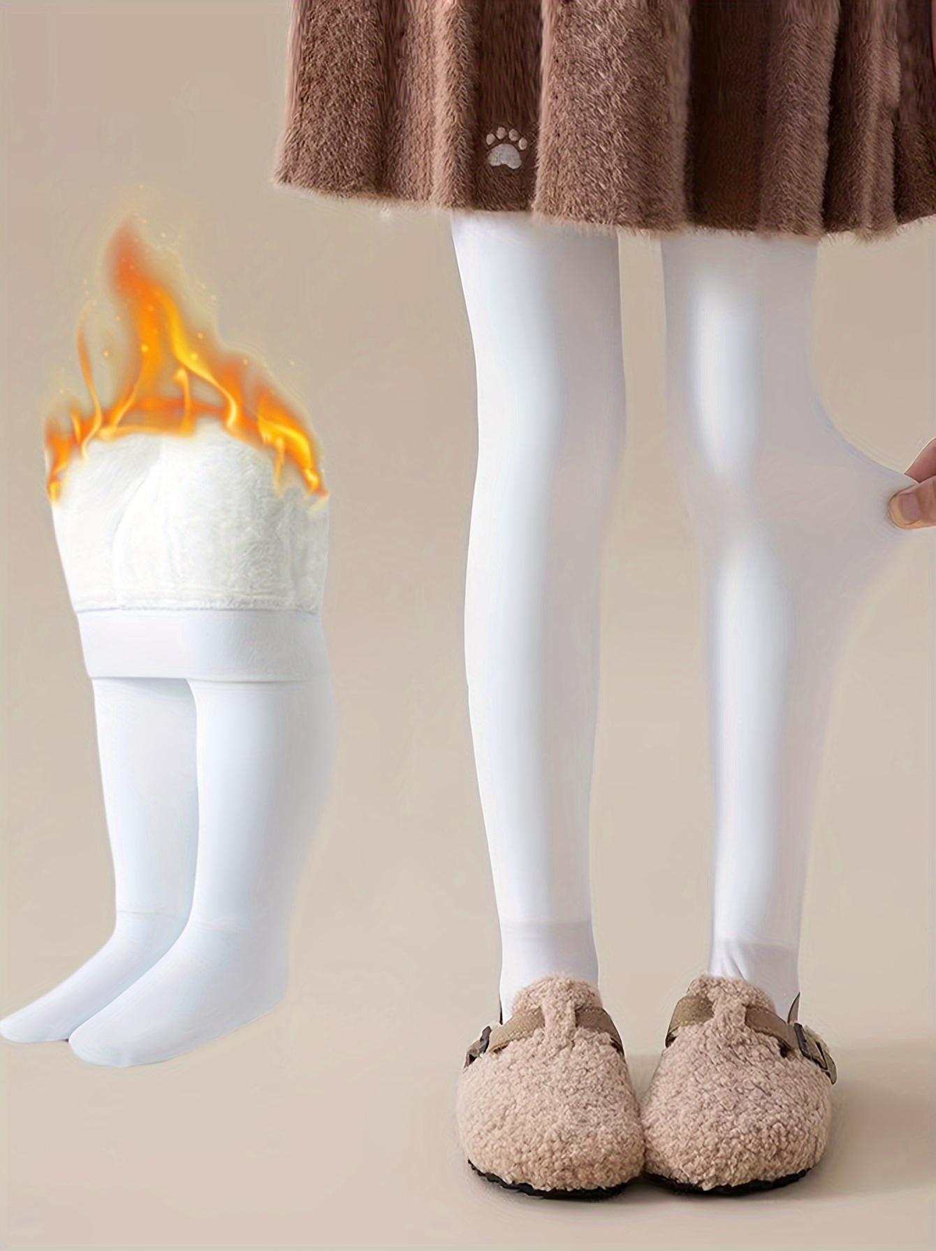 Spring Autumn Korean Cute Cartoon Small Feet Bottomed Pantyhose Velvet Non-slip  Tights Socks for Girl Kids Cheap Stockings Stuff