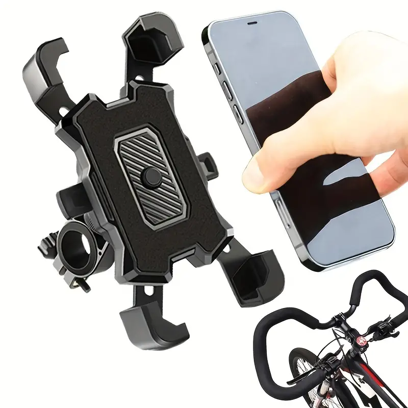 1pc auto lock rearview mirror bike phone holder easy open motorcycle support mount for your mobile cellphone details 3
