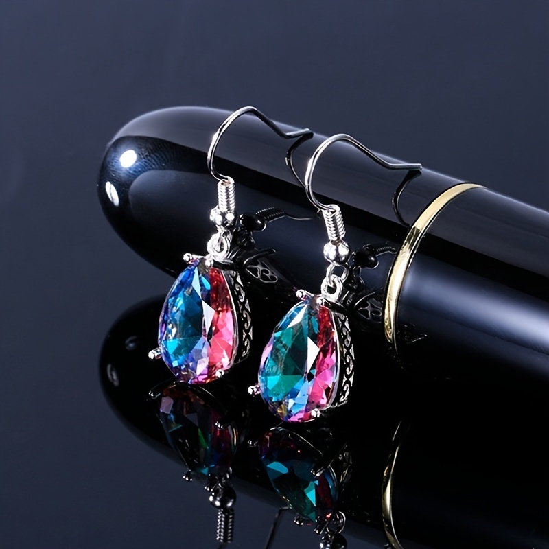 Stylish Water Drop Crystal Earrings