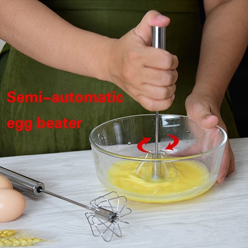 Stainless Steel Egg Beater Hand Push Rotary Egg Beater Multi - Temu