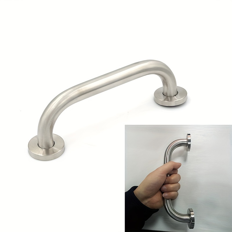 

1pc Stainless Steel Barrier-free Toilet Toilet Bathroom Bathtub Elderly Safety Handrail Wall Anti-slip Handle