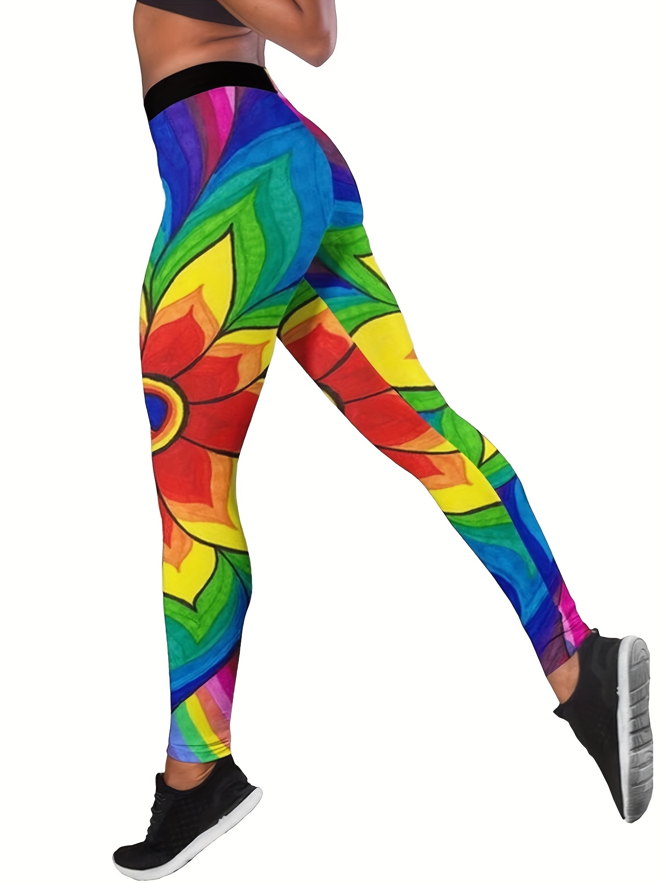 GYM RAINBOW Women's Workout Leggings with Pockets, High Waisted
