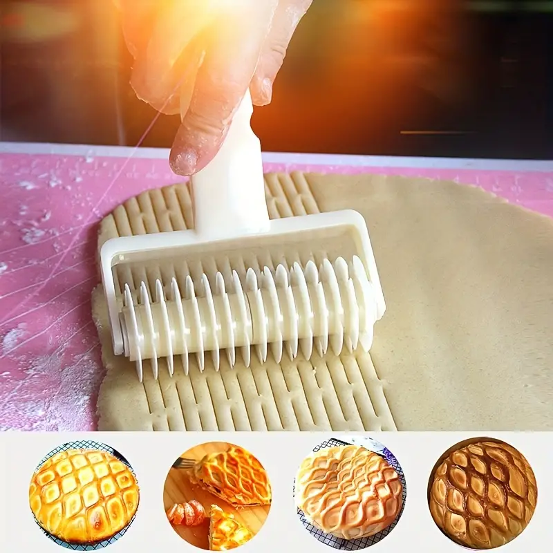 Dough Lattice Roller Cutter Pull Net Wheel Knife Pizza Pastry Cutter Pie  Craft Making Tool Baking Accessories Stainless Steel