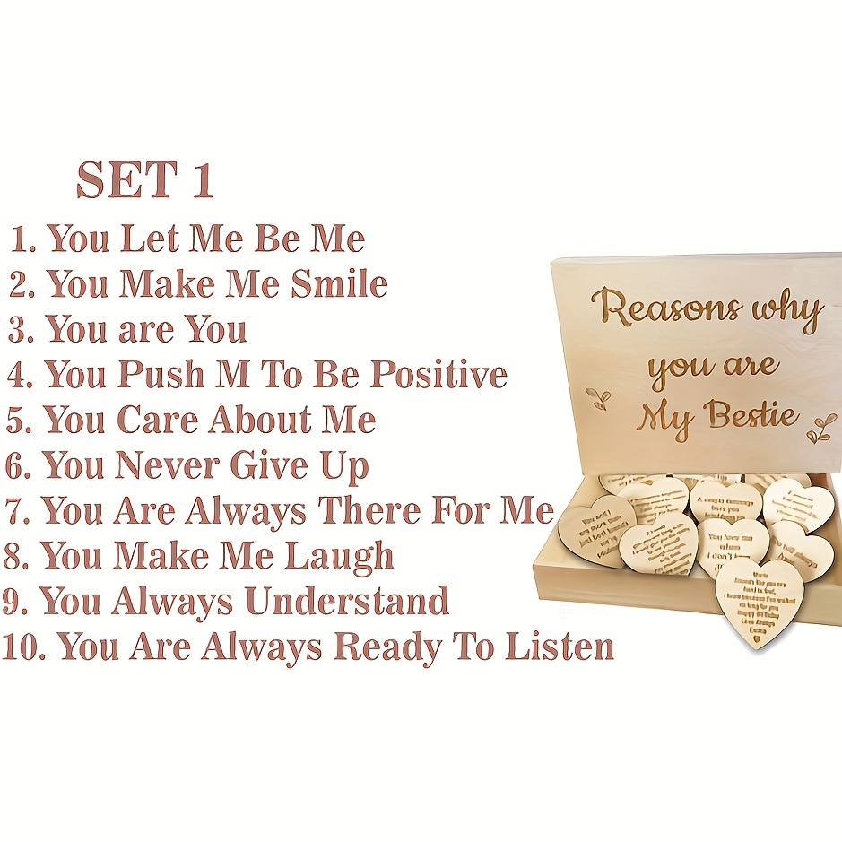Unique Friendship Gift Reasons Why Youre My Best Friend Wood Gift 2024NEW