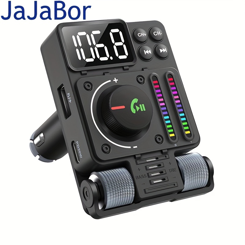 Upgrade Your Car Audio System With Jajabor's Fm Transmitter - Treble & Bass  Adjustable, Fast Charging, & Hands-free Wireless Kit! - Temu Croatia