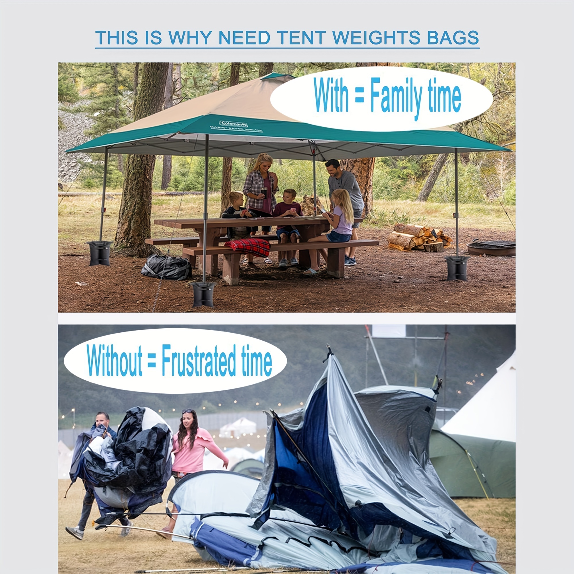 Tent shop weight bags