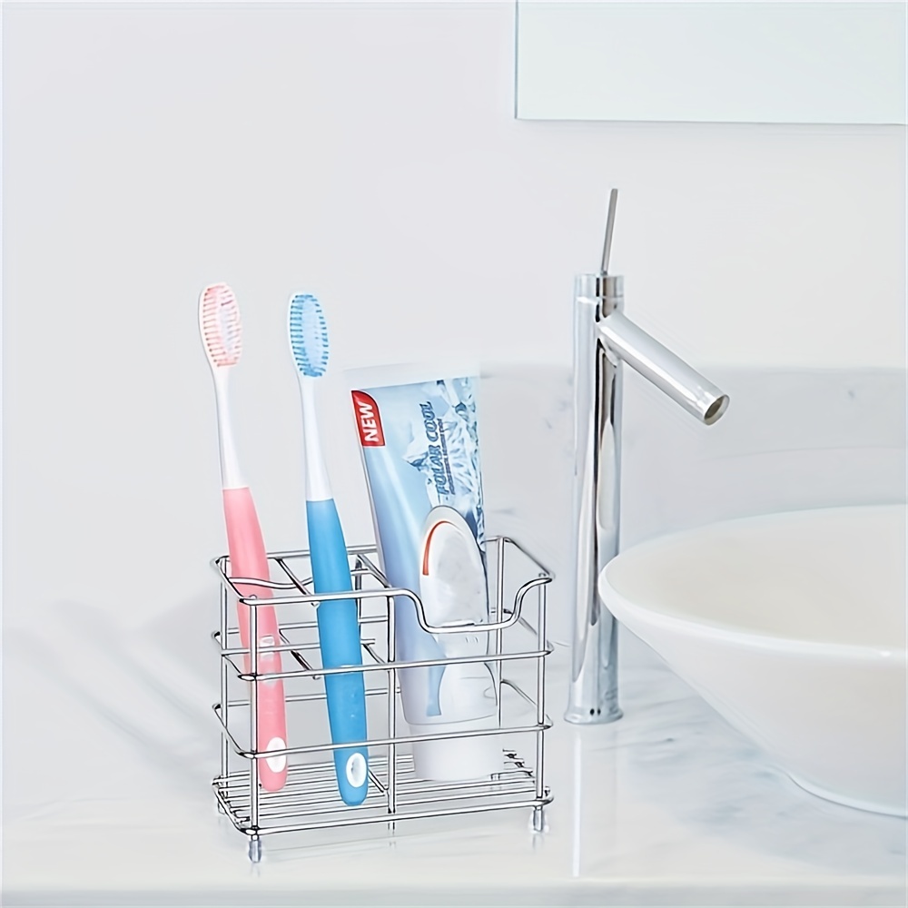 Small Toothbrush Holder Bathroom Stainless Steel Tooth Brush - Temu