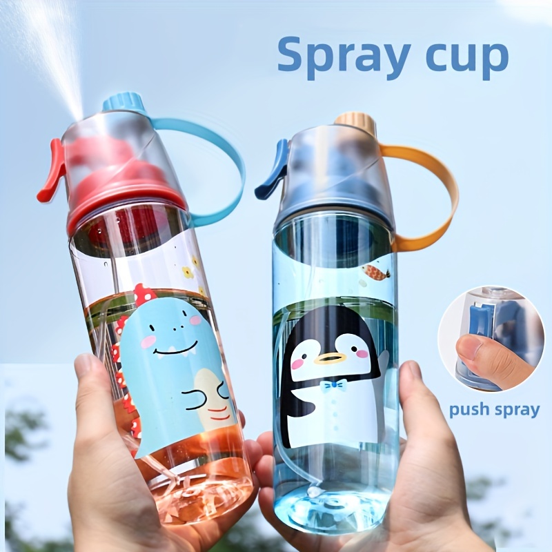 Kawaii Portable Sports Water Bottle Cartoon Plastic - Temu