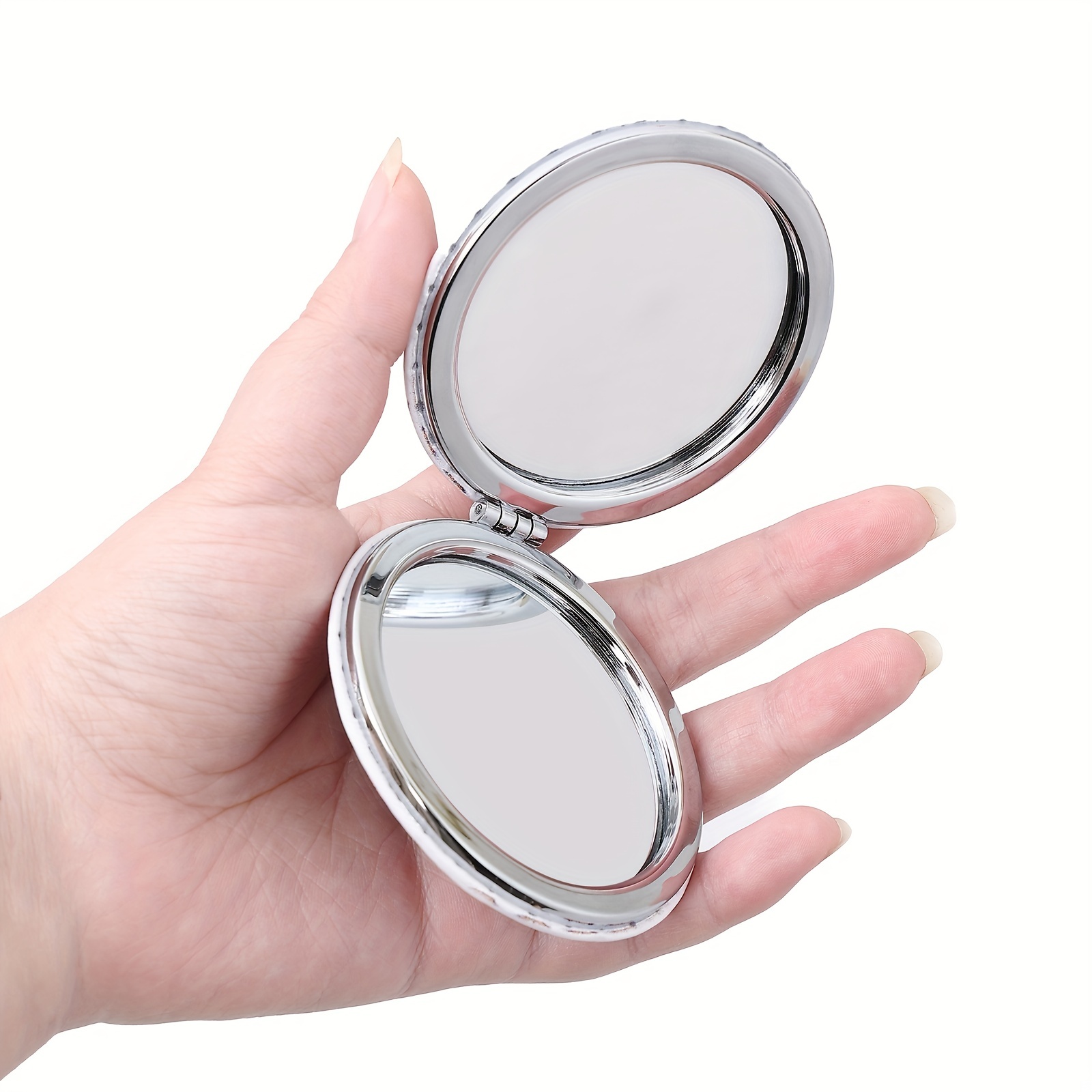 6 Pieces Mandala Design Pocket Mirror Mini Purse Mirror Travel