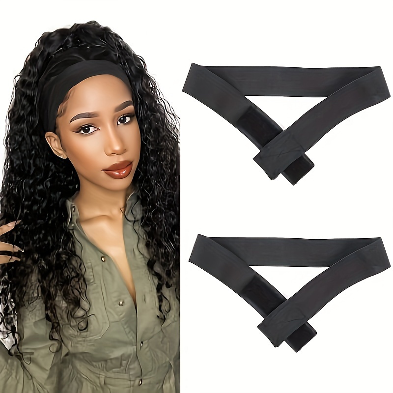 Elastic Bands For Wig Edges Adjustable Lace Melting Band For Wigs Edge Wrap  To Lay Edges Non Slip Thick Comfortable Durable Wig Band For Lace Frontal